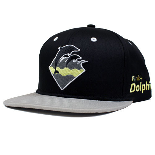 Pink Dolphin Black Snapbacks Hat GF